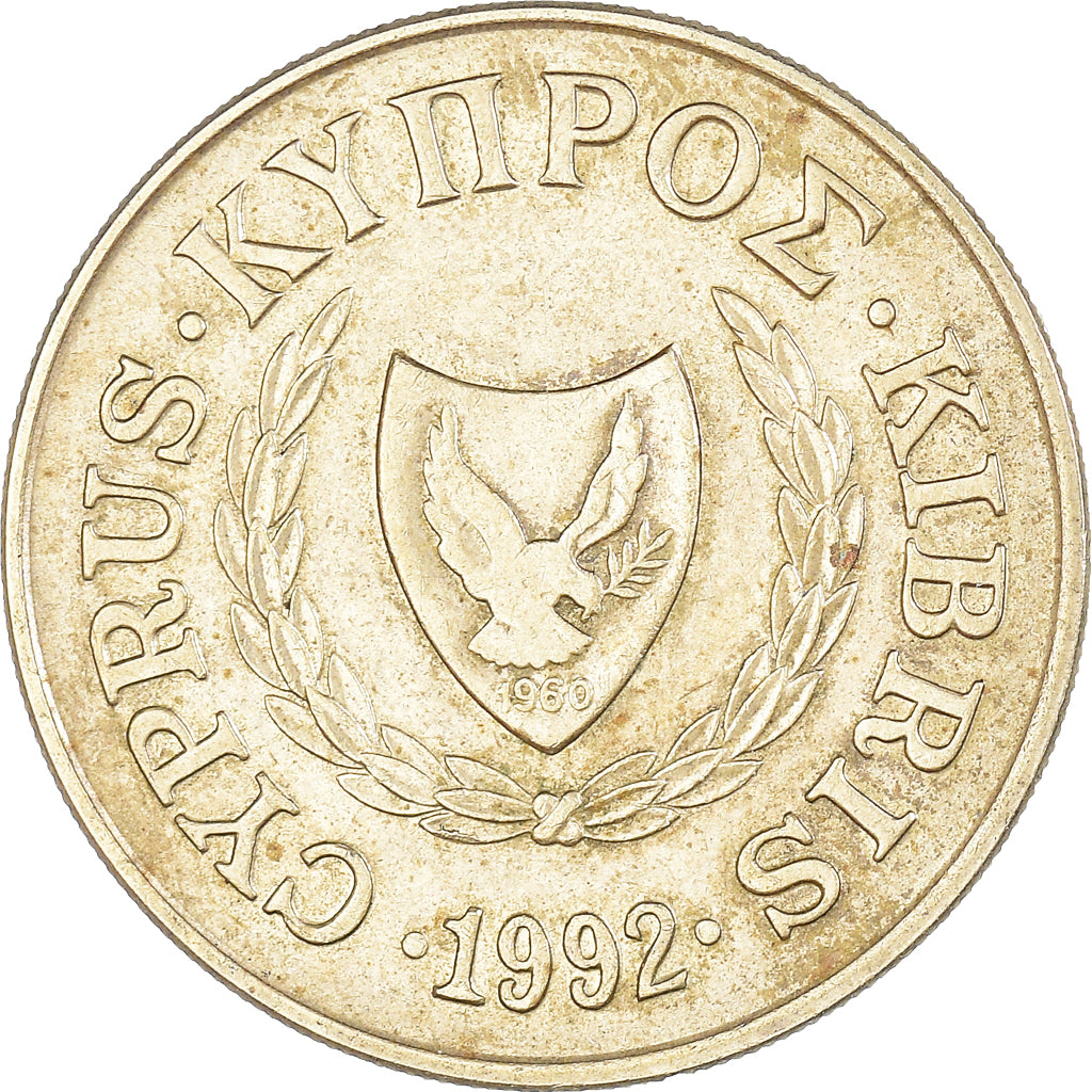 Coin, Cyprus, 20 Cents, 1992