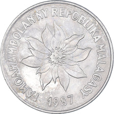 Moneda, Madagascar, 5 Francs, Ariary, 1987