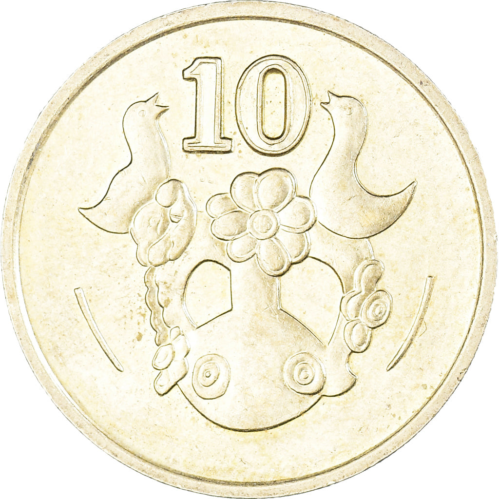 Moneta, Cipro, 10 Cents, 1993