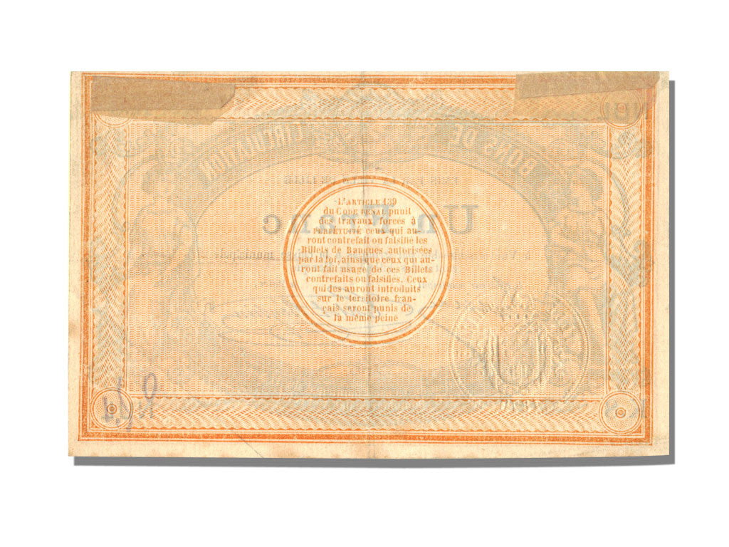 Banknote, 1 Franc, 1870, France, UNC(63)