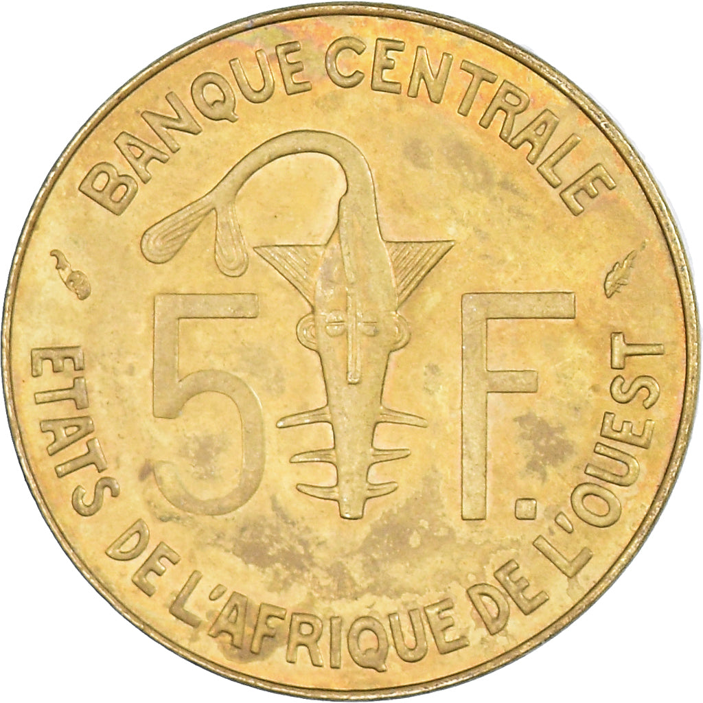 Moneda, Estados del África Occidental, 5 Francs, 1984