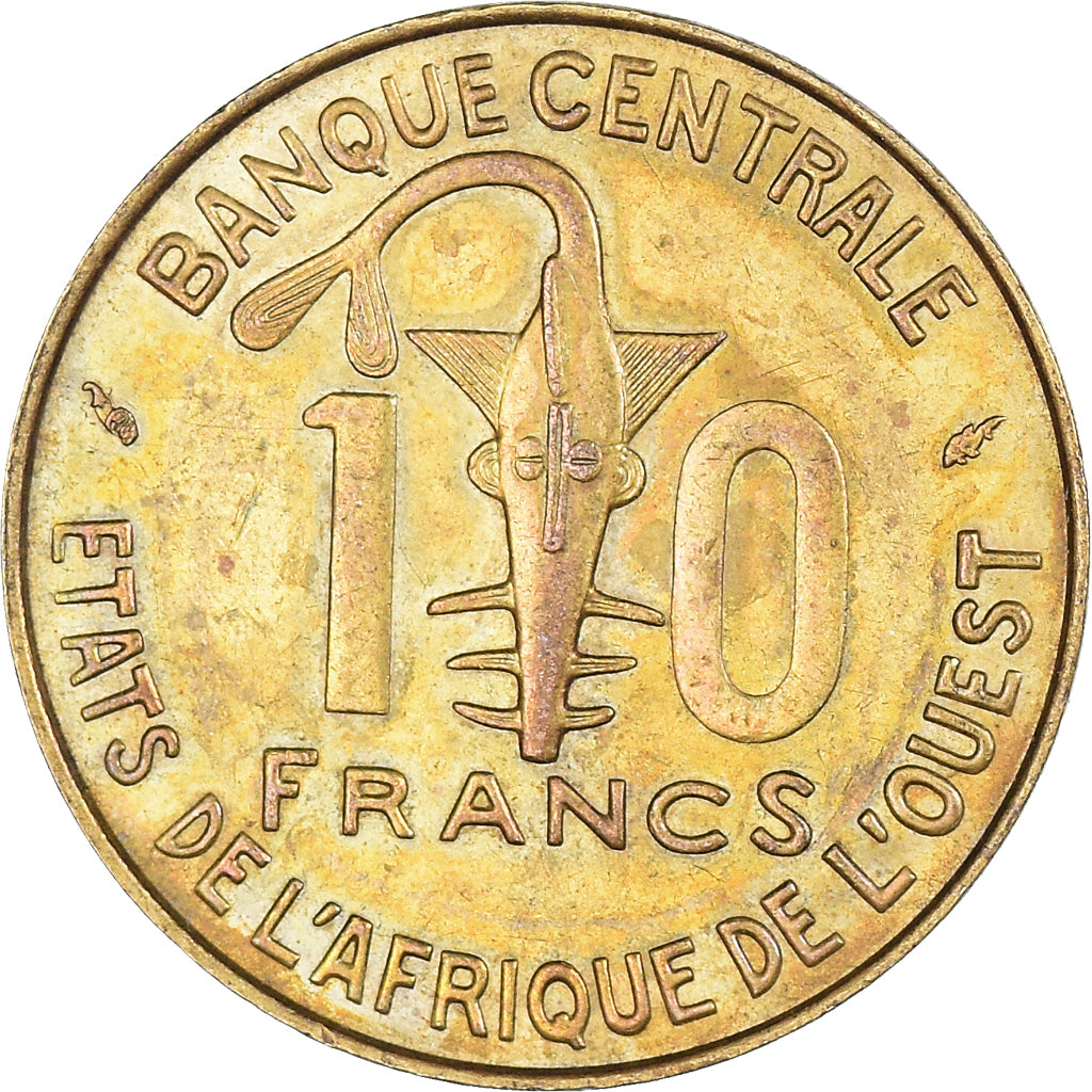Moneda, Estados del África Occidental, 10 Francs, 1982