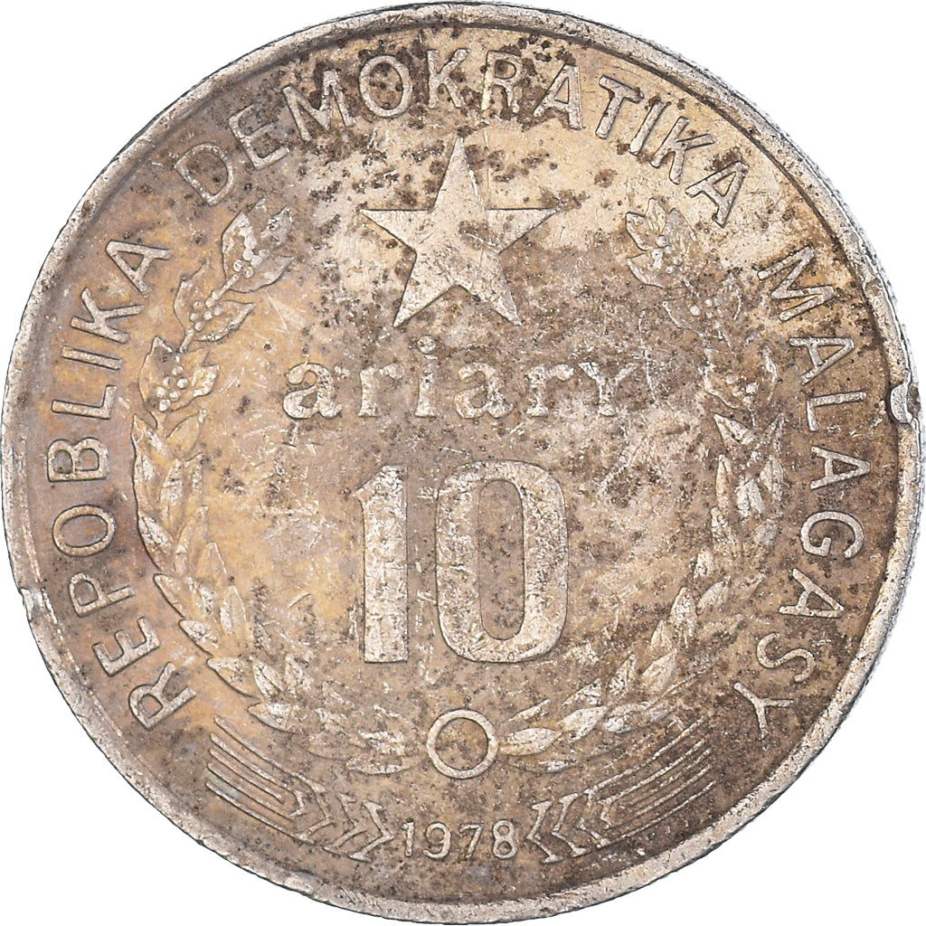 Münze, Madagascar, 10 Ariary, 1978