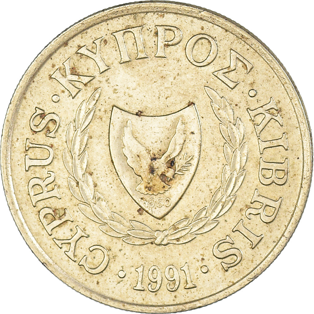 Moneta, Cipro, 10 Cents, 1991