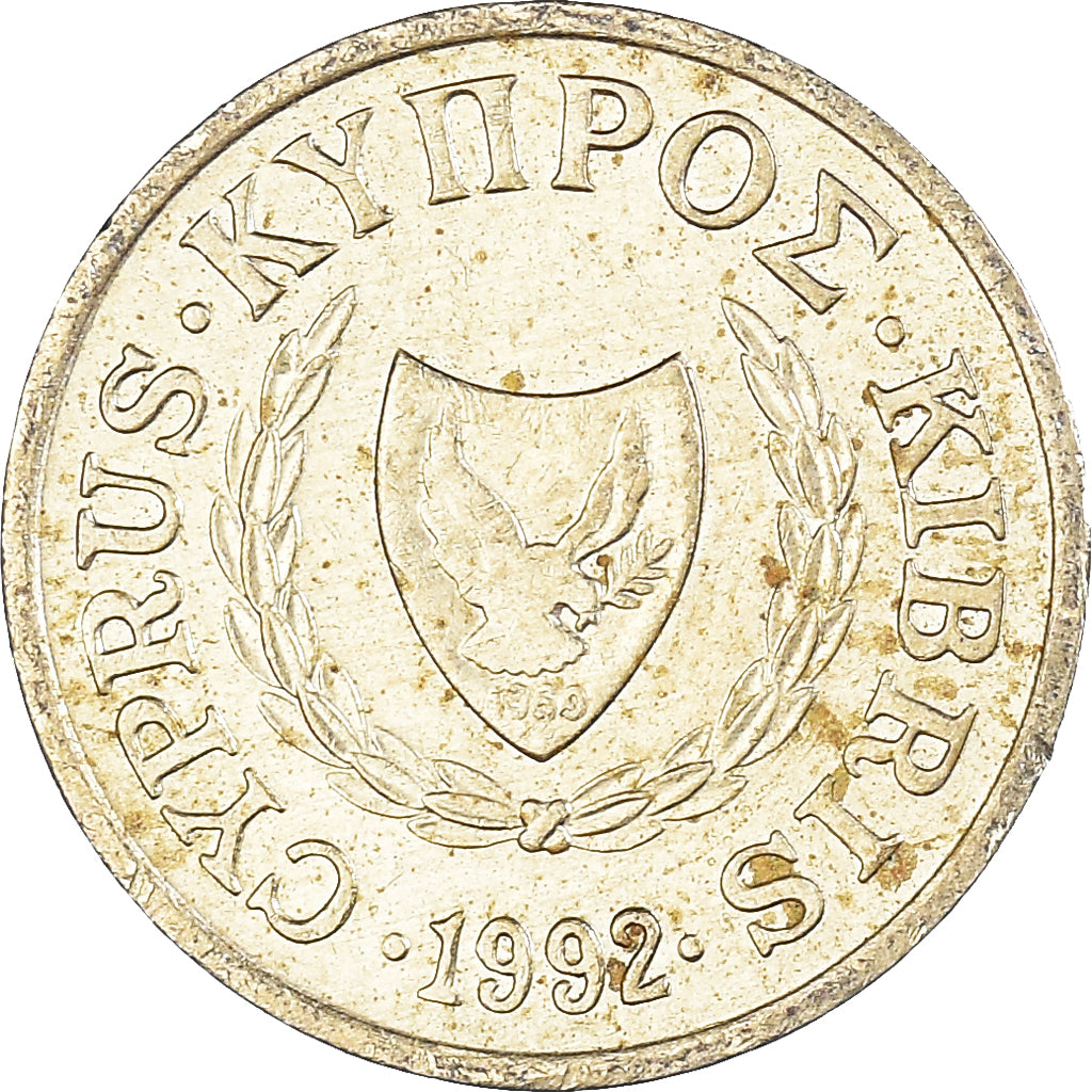 Coin, Cyprus, Cent, 1992