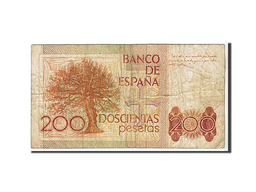 Spain, 200 Pesetas, 1980, KM #156, VF(20-25), 3539813