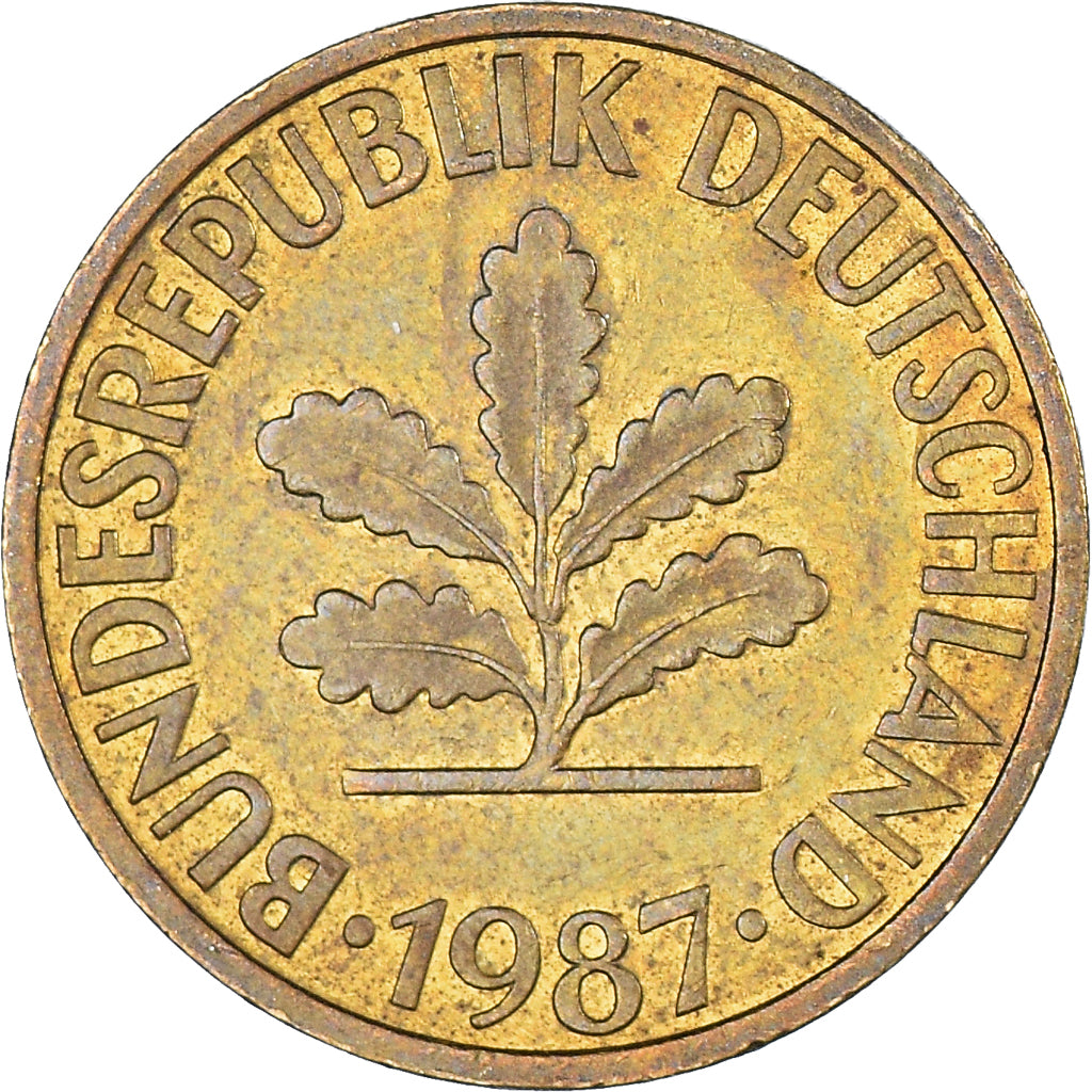 Moneta, Niemcy - RFN, 10 Pfennig, 1987