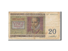 Belgium, 20 Francs, 1950, KM #132a, EF(40-45), X05586251