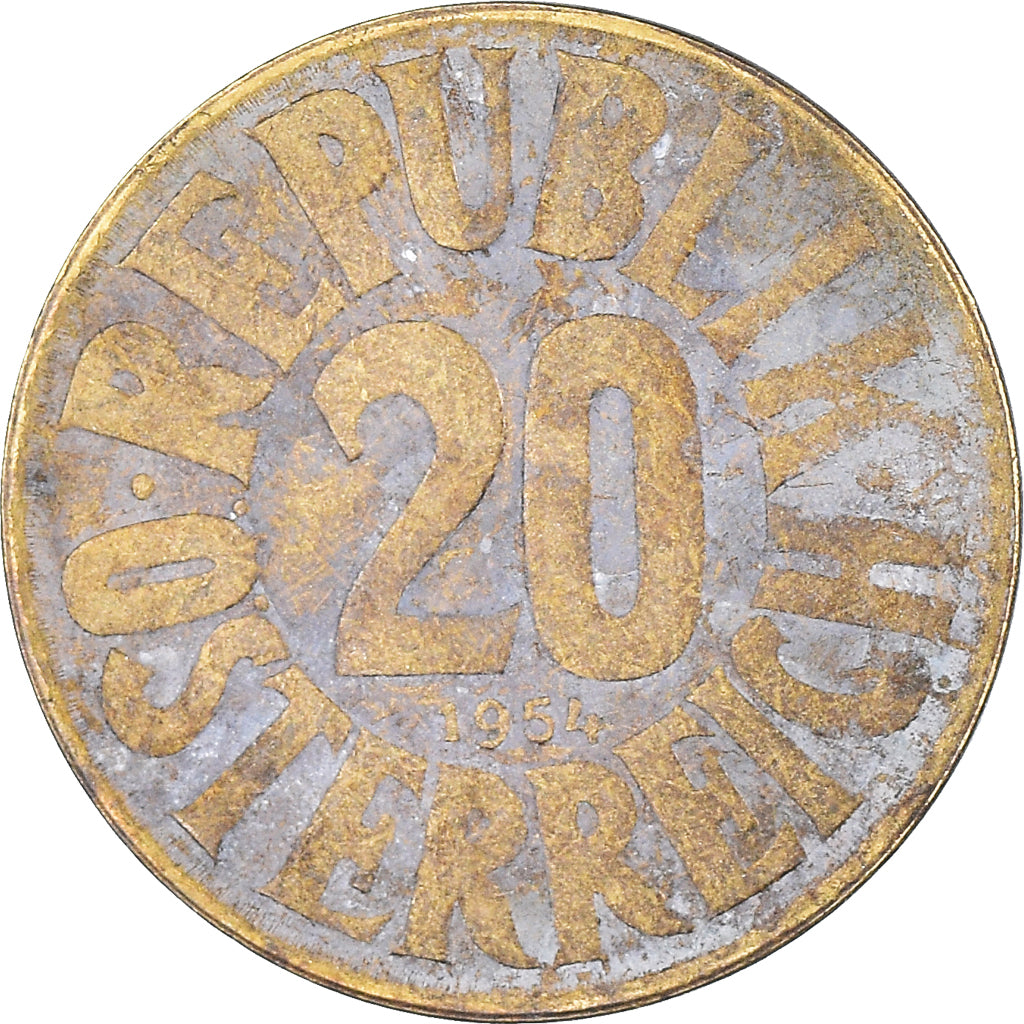 Coin, Austria, 20 Groschen, 1954