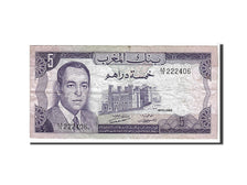 Morocco, 5 Dirhams, 1970, KM #56a, AU(50-53), 222406