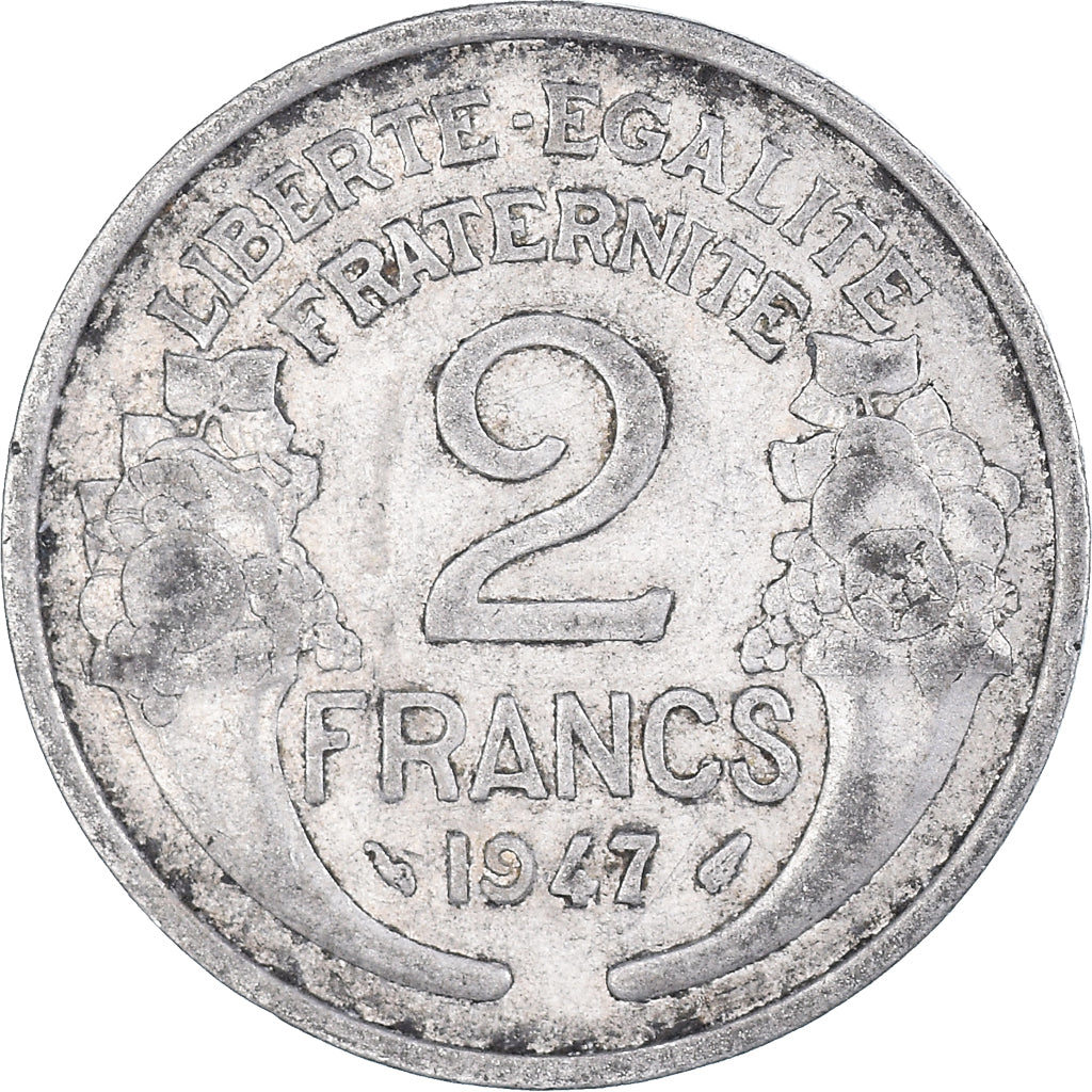 Moneta, Francja, 2 Francs, 1947