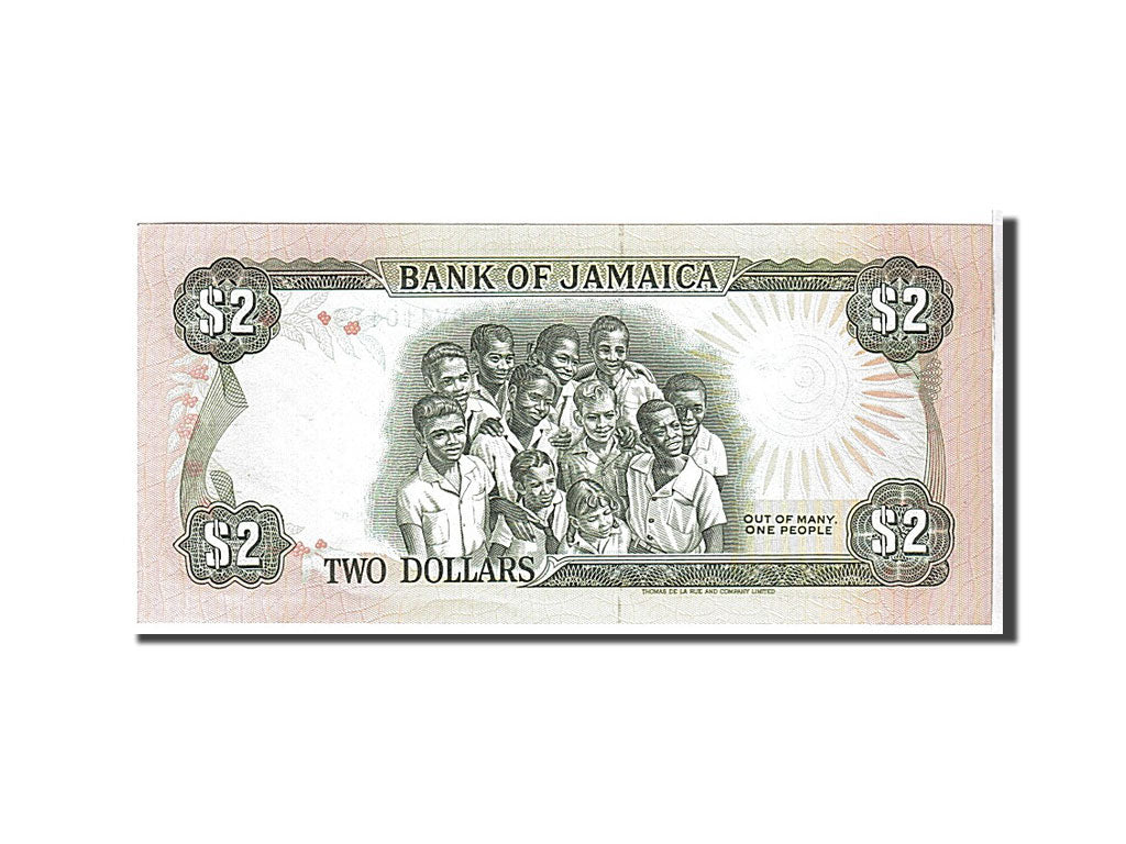 Jamaica, 2 Dollars, 1992, KM #69d, UNC(65-70), GV4101119