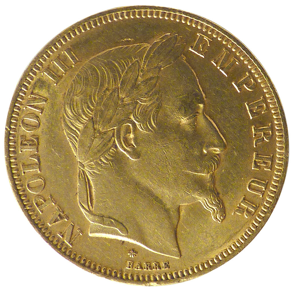 Napoléon III, 50 Francs Or Tête Laurée
