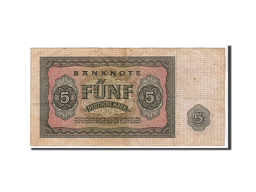 Germany - Democratic Republic, 5 Deutsche Mark, 1955, KM #17, AU(50-53),...