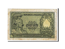 Biljet, Italië, 50 Lire, 1951, TTB