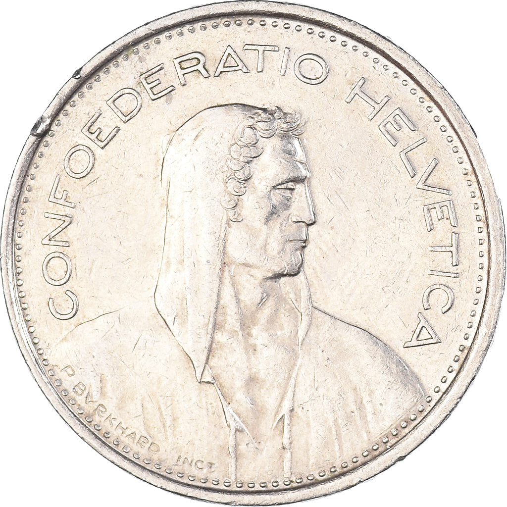 Moneda, Suiza, 5 Francs, 1974