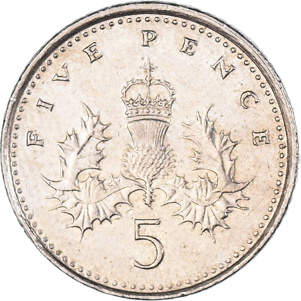 Münze, Großbritannien, 5 Pence, 2006