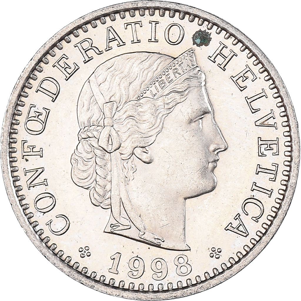 Moneta, Szwajcaria, 20 Rappen, 1998