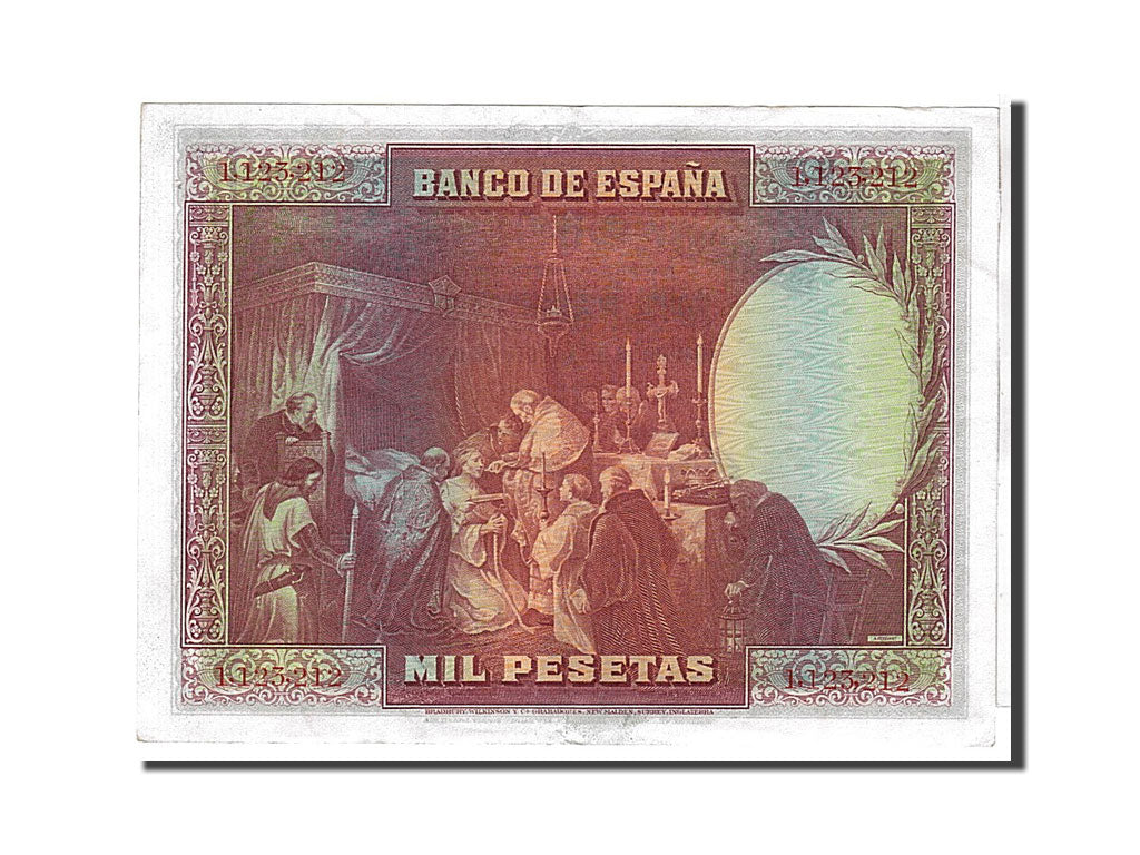 Spain, 1000 Pesetas, 1928, KM #78a, UNC(63), 1123212