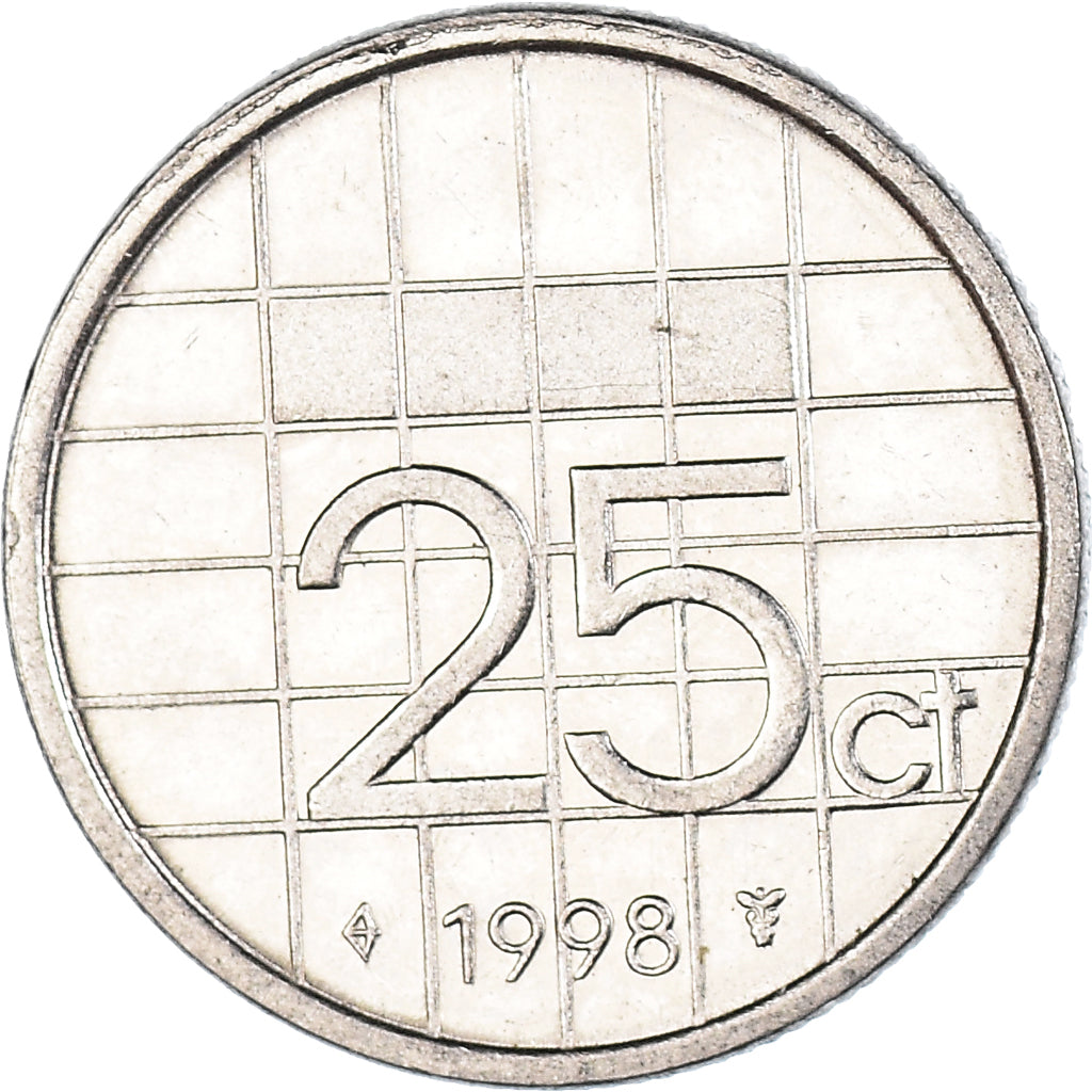 Moneta, Holandia, 25 Cents, 1998