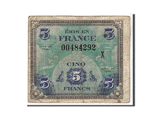 France, 5 Francs, 1944 Flag/France, 1944, KM #115a, VF(20-25), 00484292,...