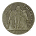 FRANCE, Union et Force, 5 Francs, 1795, Paris, AU(50-53), Silver, Gadoury #563,.