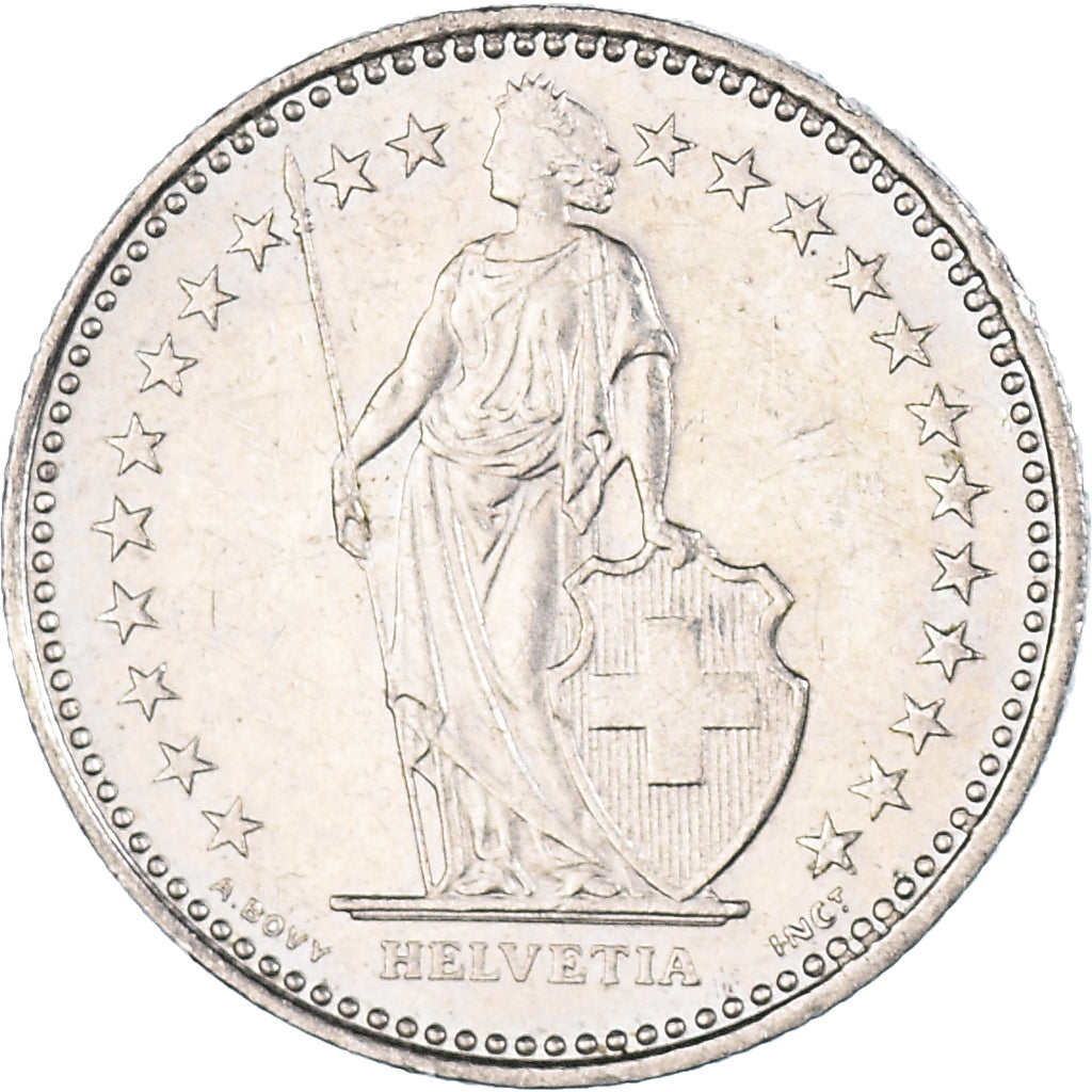 Monnaie, Suisse, 1/2 Franc, 1986