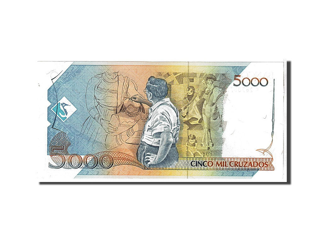 Billete, 5 Cruzados Novos on 5000 Cruzados, 1989, Brasil, KM:217a, UNC