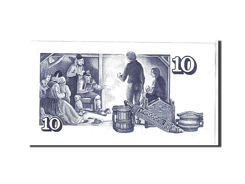 Billete, 10 Kronur, 1961, Islandia, KM:48a, UNC
