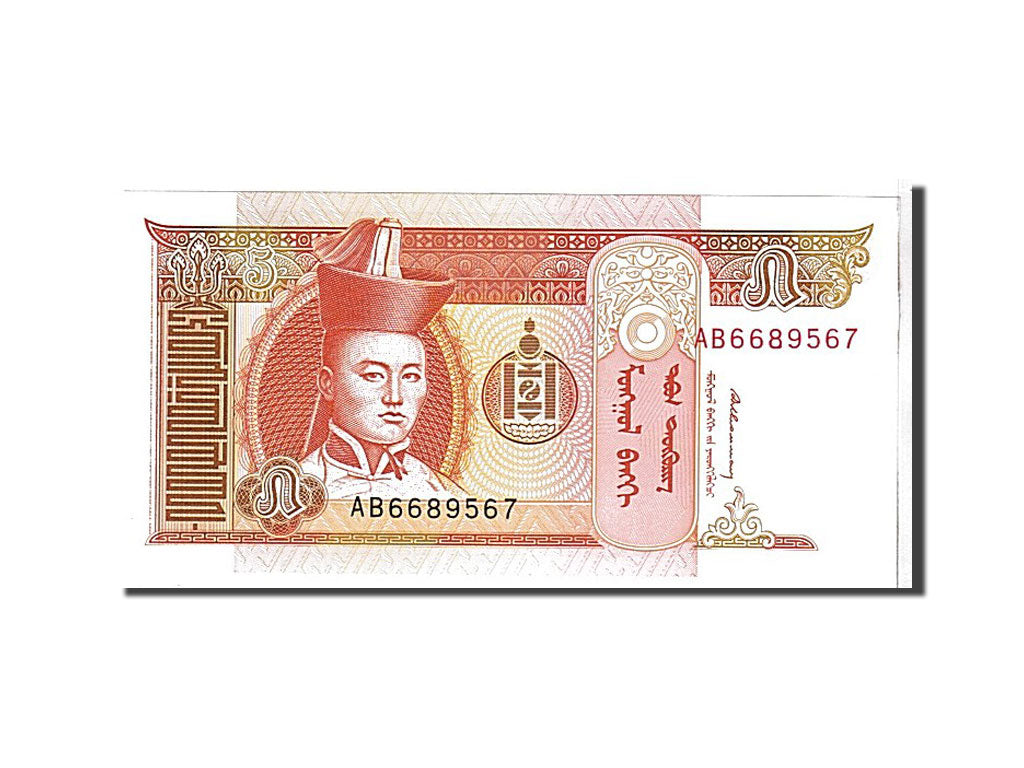 Billet, Mongolie, 5 Tugrik, 1993, KM:53, NEUF