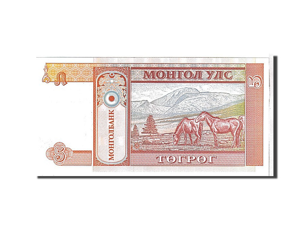 Billet, Mongolie, 5 Tugrik, 1993, KM:53, NEUF