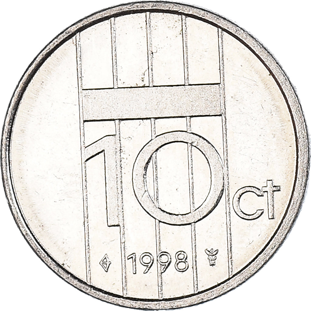 Moneta, Holandia, 10 Cents, 1998