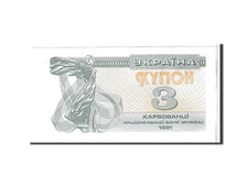 Banknote, Ukraine, 3 Karbovantsi, 1991, KM:82a, UNC(65-70)
