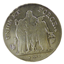 FRANCE, Union et Force, 5 Francs, 1799, Bayonne, VF(20-25), Silver, Gadoury...