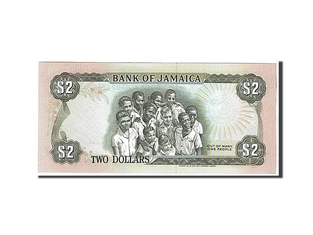 Jamaica, 2 Dollars, 1993, KM #69e, UNC(65-70), HT024329
