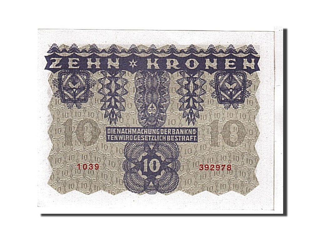 Austria, 10 Kronen, 1922, KM #75, UNC(65-70), 1039392978