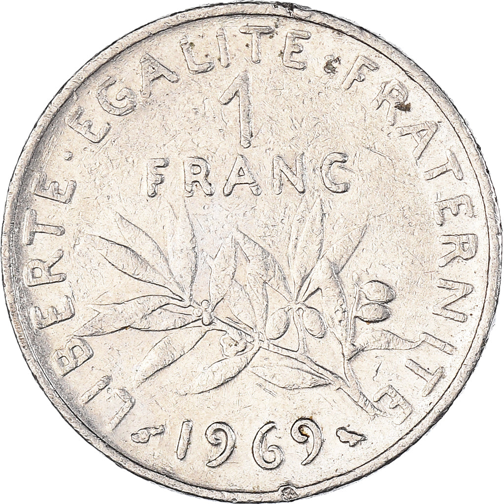 Münze, Frankreich, Franc, 1969
