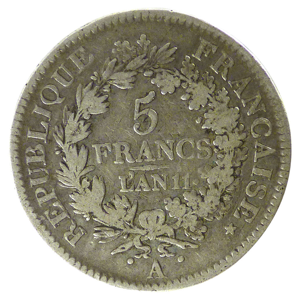 Consulat, 5 Francs Union et Force