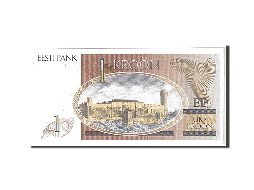 Estonia, 1 Kroon, 1992, KM #69a, UNC(65-70), AD6967671
