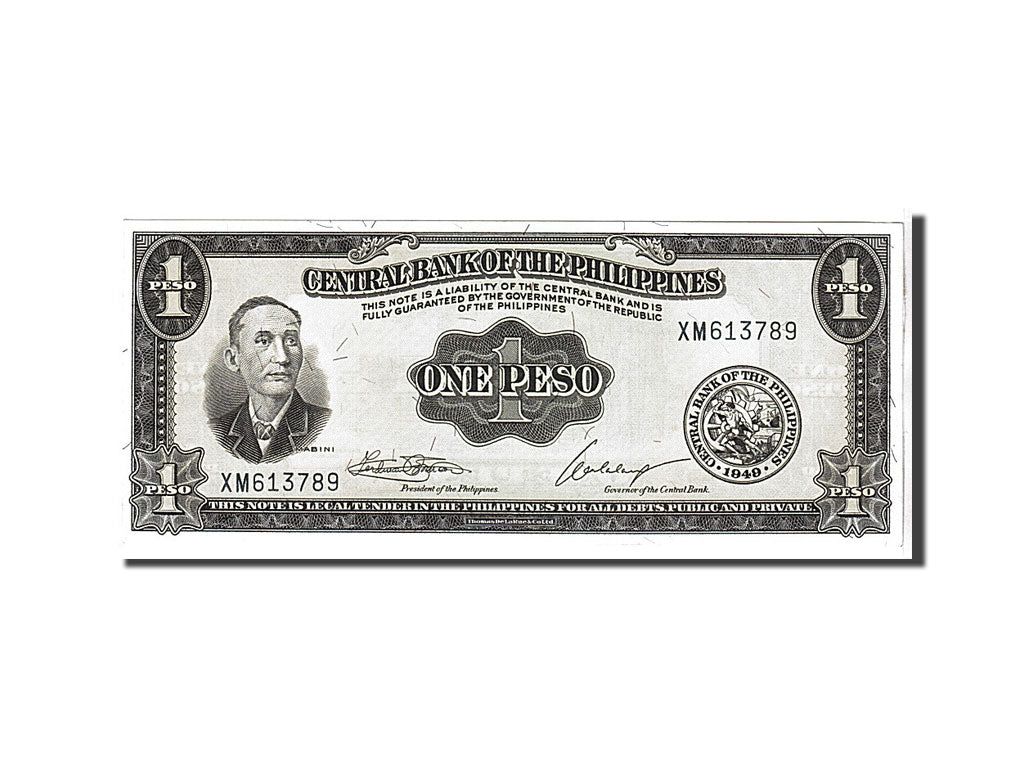 Banknote, Philippines, 1 Peso, 1949, UNC(65-70)