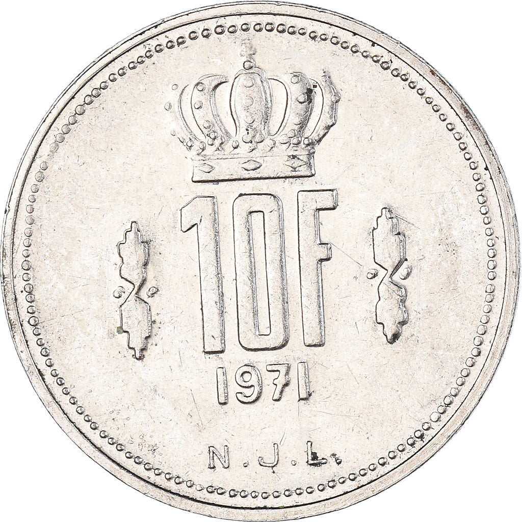 Coin, Luxembourg, 10 Francs, 1971