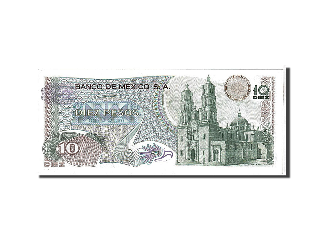 Billete, 10 Pesos, 1977, México, KM:63i, UNC