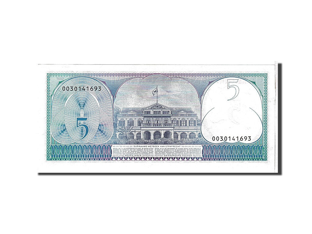 Banknote, Suriname, 5 Gulden, 1982, KM:125, UNC(65-70)