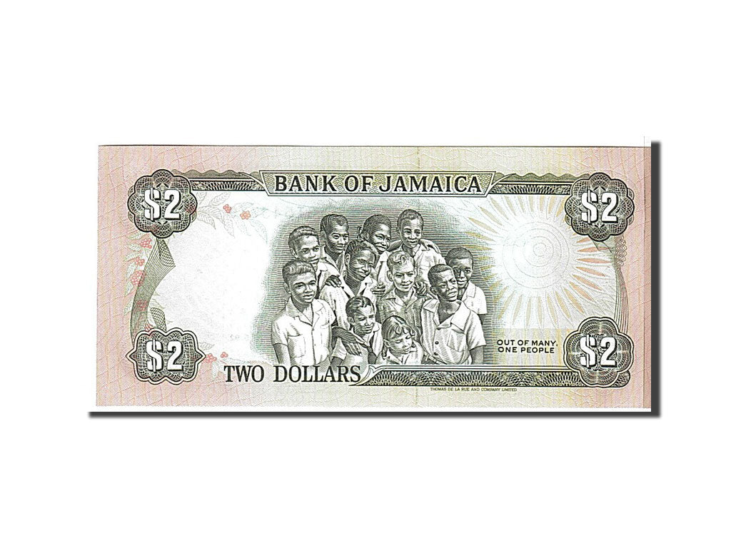 Banknote, Jamaica, 2 Dollars, 1992, UNC(65-70)