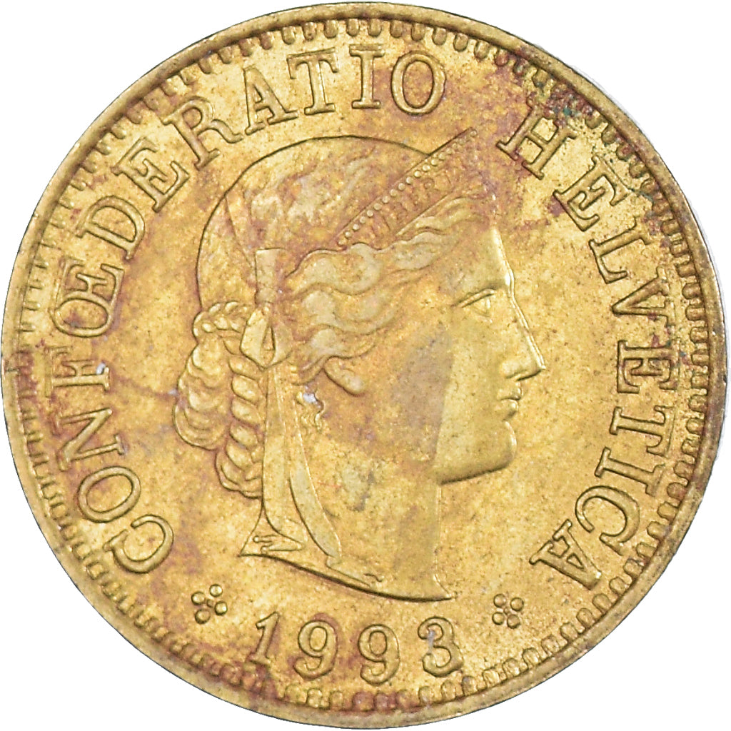 Moneda, Suiza, 5 Rappen, 1993