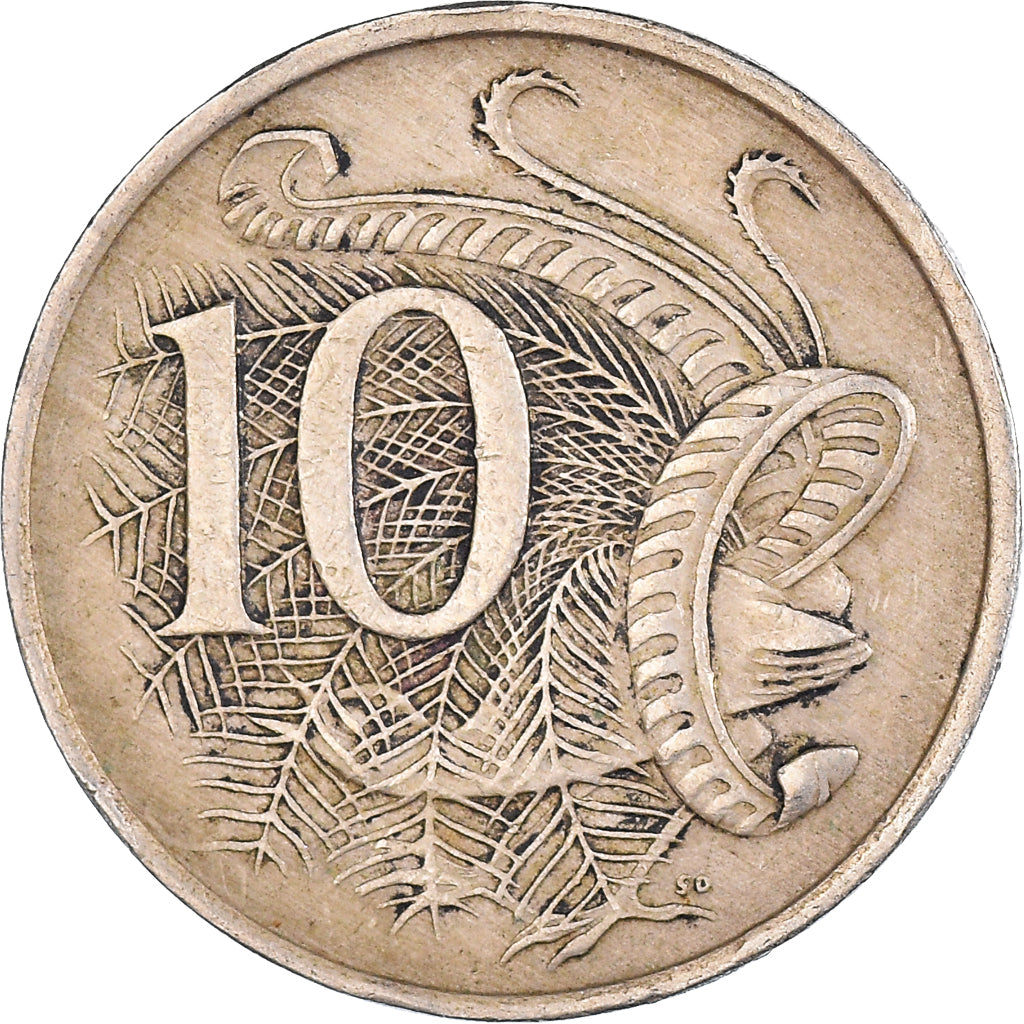 Coin, Australia, 10 Cents, 1968