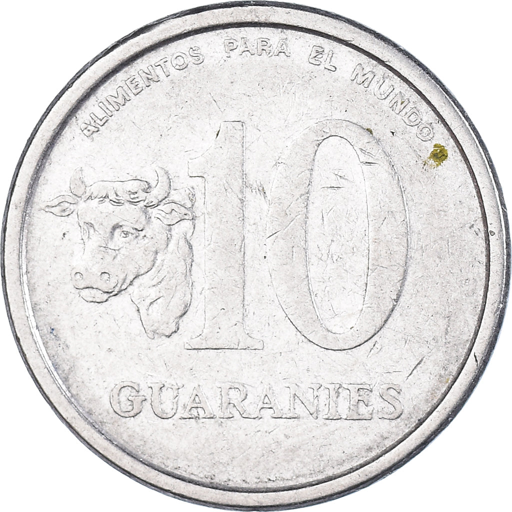 Coin, Paraguay, 10 Guaranies, 1978