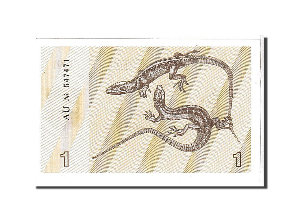 Billet, Lithuania, 1 (Talonas), 1991, KM:32a, NEUF