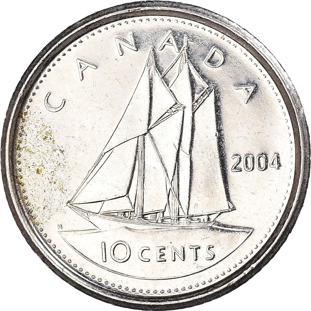 Coin, Canada, 10 Cents, 2004