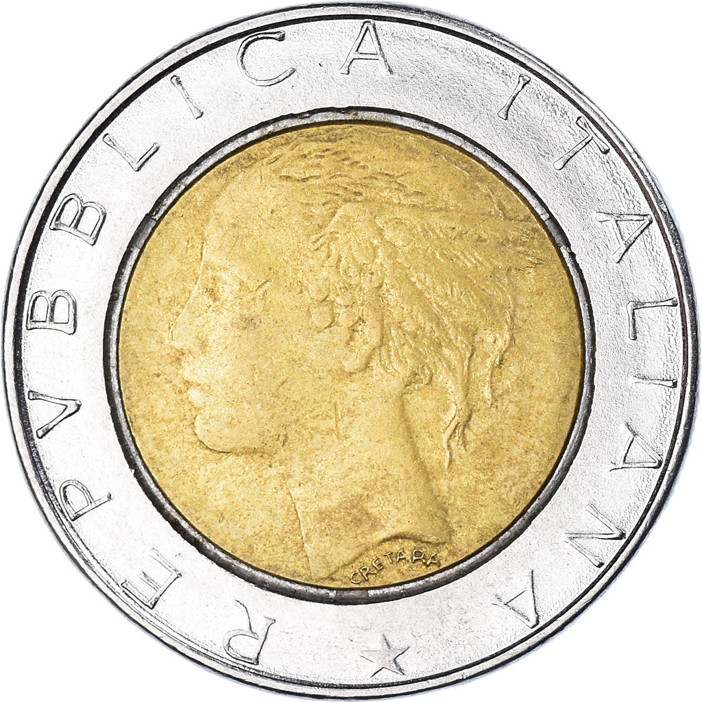 Moneda, Italia, 500 Lire, 1980